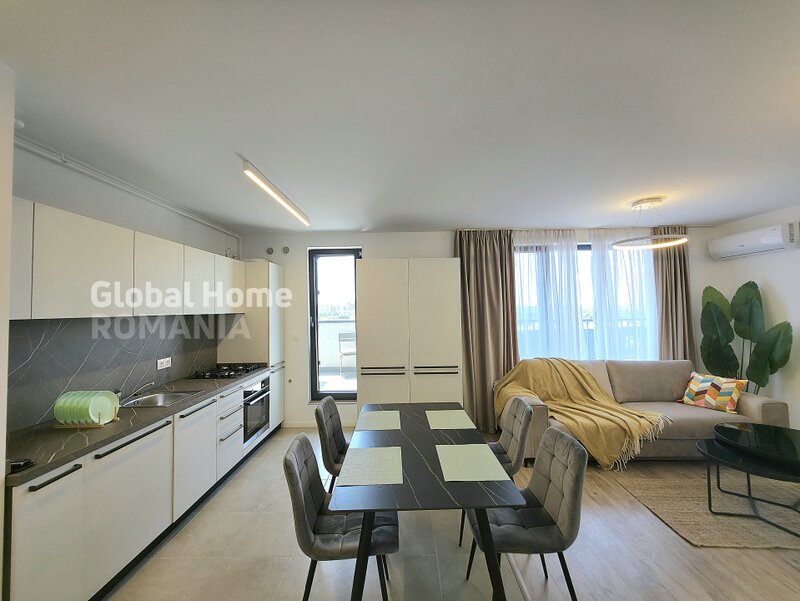 Pipera, 3 rooms penthouse, terrace 16sqm, parking, H Pipera Lake, Porsche Nord, new